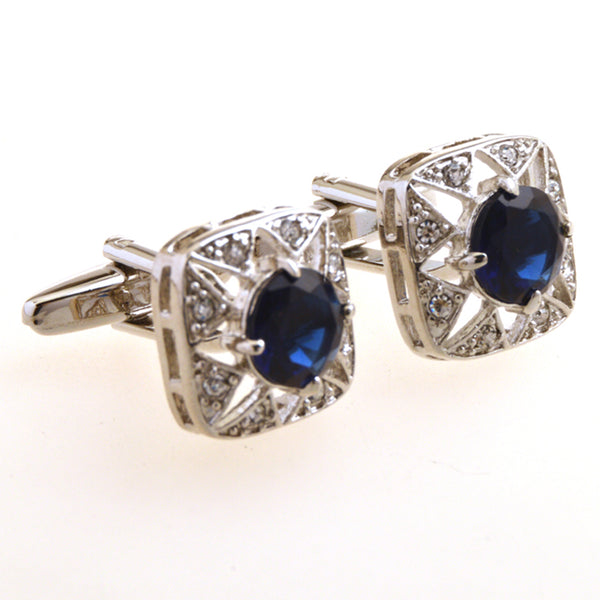 Crystal Zircon Cufflinks