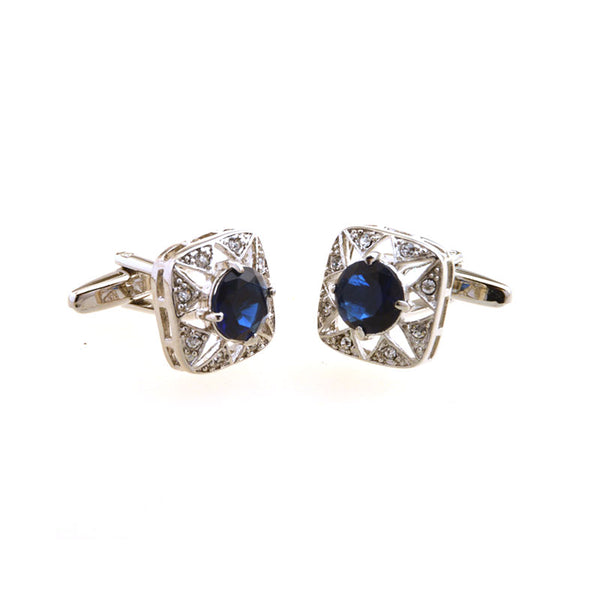 Crystal Zircon Cufflinks