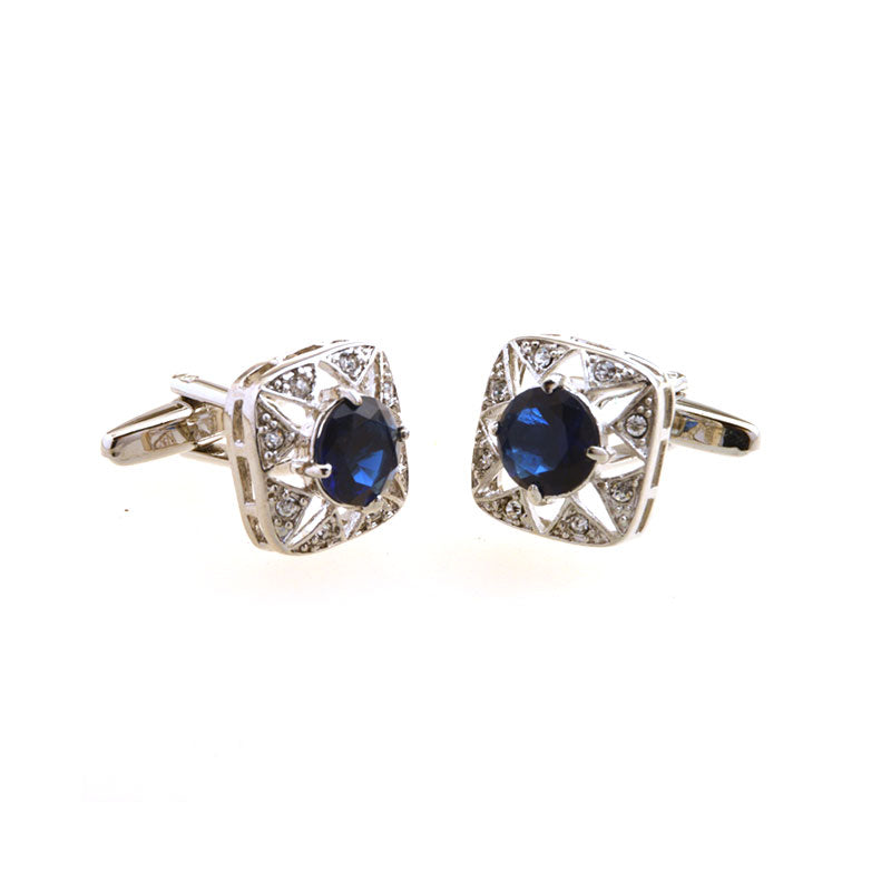Crystal Zircon Cufflinks