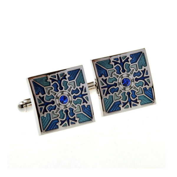 Enamel Dropping Glue Cufflinks
