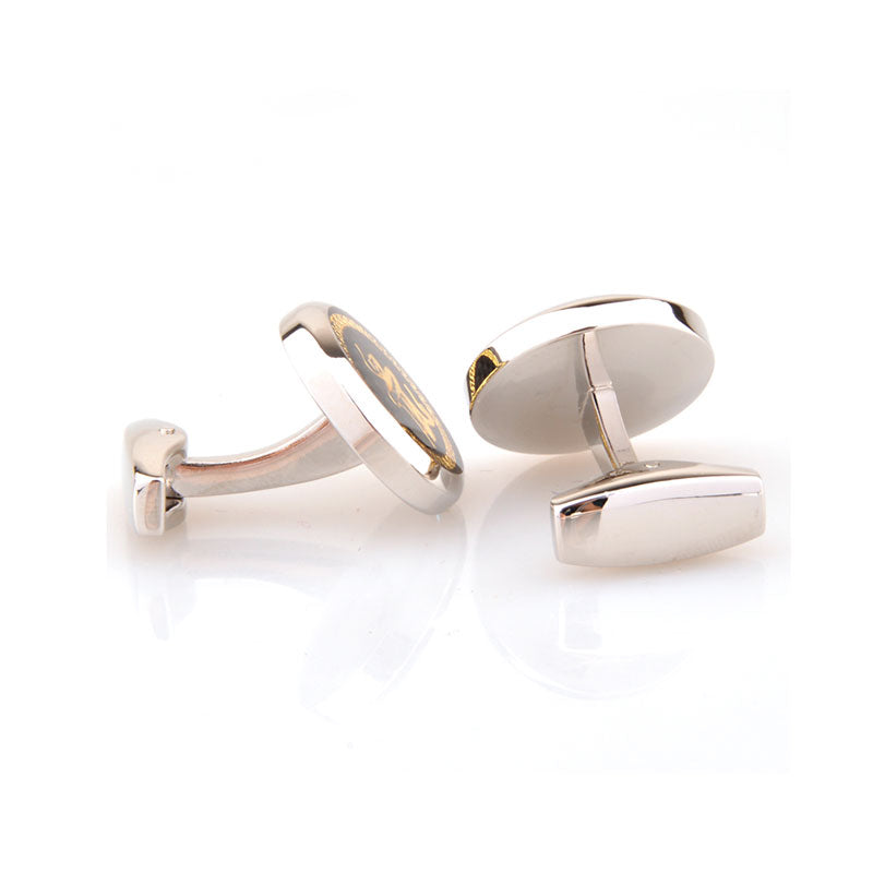 Zodiac Sign Constellation Enamel Dropping Glue Cufflinks