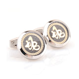 Zodiac Sign Constellation Enamel Dropping Glue Cufflinks