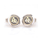 Zodiac Sign Constellation Enamel Dropping Glue Cufflinks