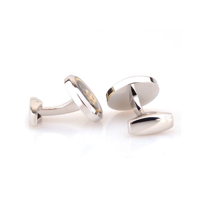 Zodiac Sign Constellation Enamel Dropping Glue Cufflinks