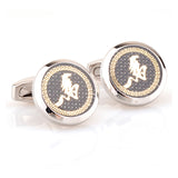 Zodiac Sign Constellation Enamel Dropping Glue Cufflinks