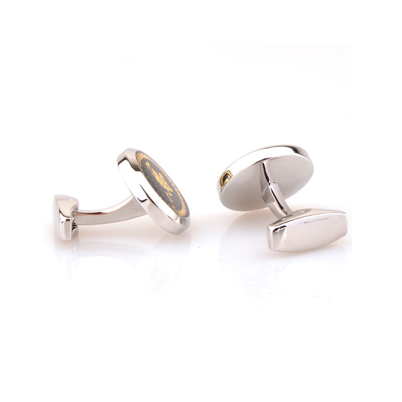 Zodiac Sign Constellation Enamel Dropping Glue Cufflinks
