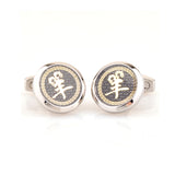 Zodiac Sign Constellation Enamel Dropping Glue Cufflinks