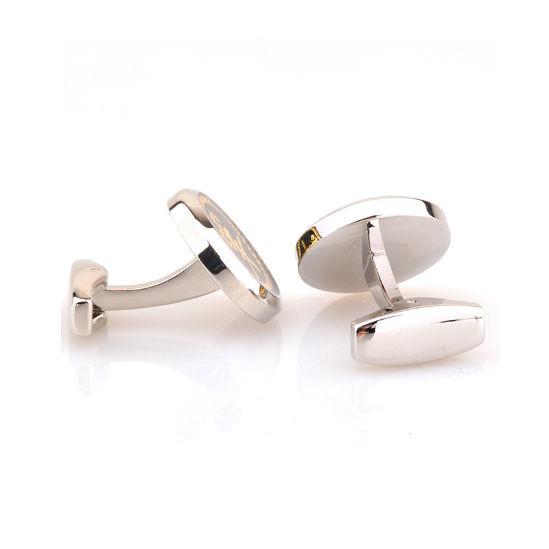 Zodiac Sign Constellation Enamel Dropping Glue Cufflinks