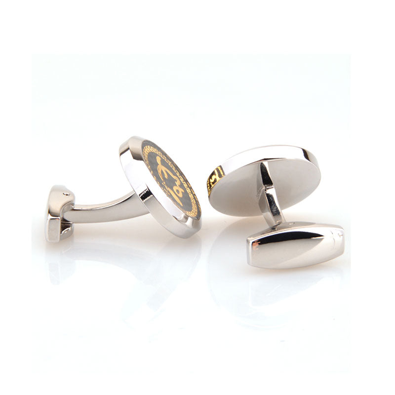 Zodiac Sign Constellation Enamel Dropping Glue Cufflinks
