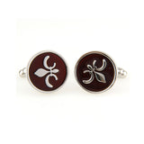 Enamel Dropping Glue Cufflinks