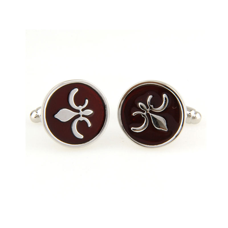 Enamel Dropping Glue Cufflinks