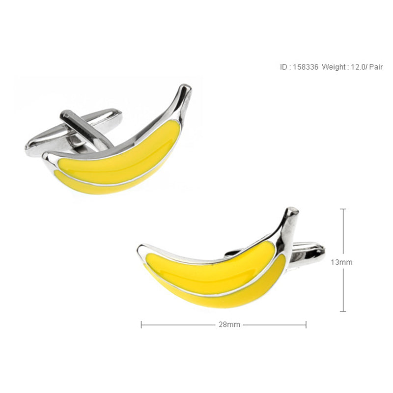 Vegetable Fruit Enamel Dropping Glue Cufflinks