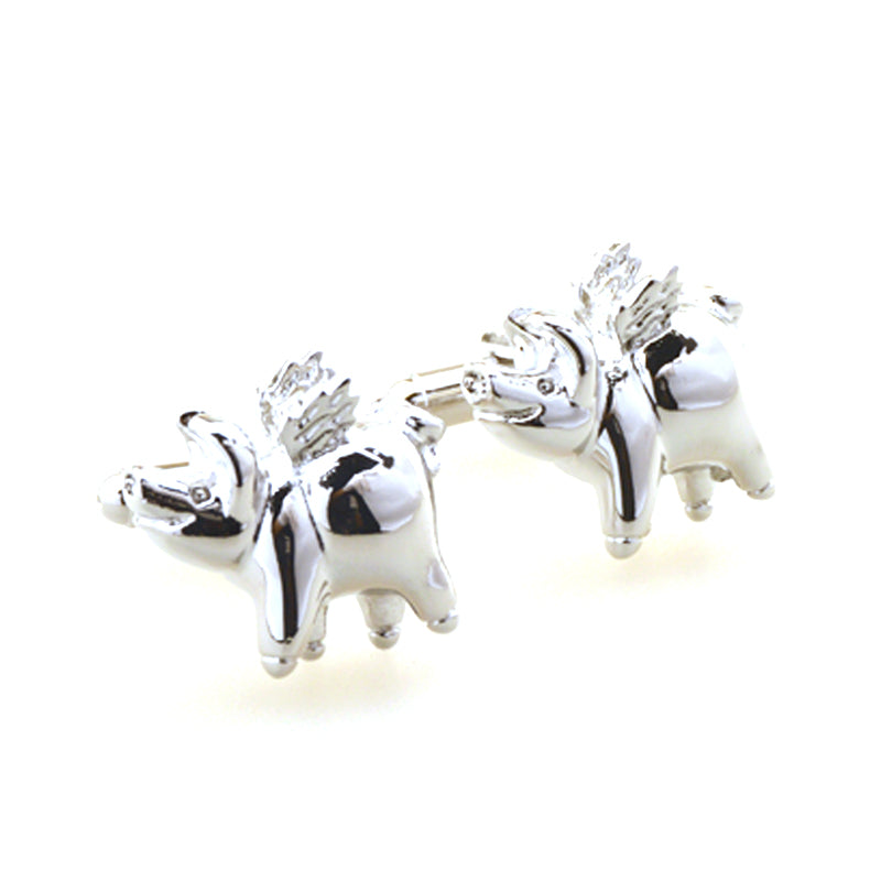 Animals Plants Plain Colour Metal Cufflinks