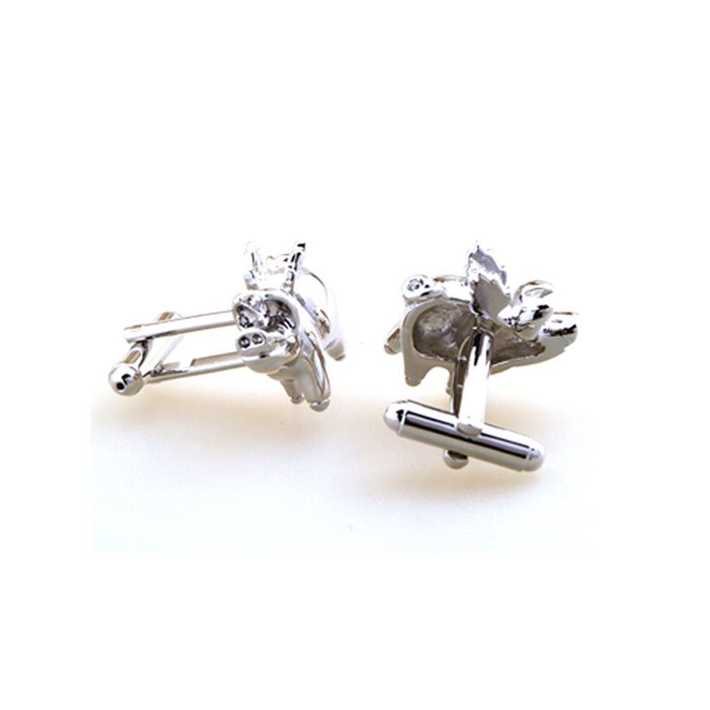 Animals Plants Plain Colour Metal Cufflinks