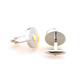 Plain Colour Metal Cufflinks