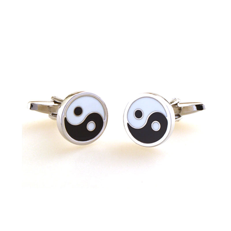 European & American Classical Enamel Dropping Glue Cufflinks