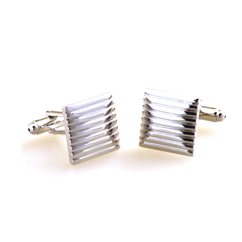 Plain Colour Metal Cufflinks