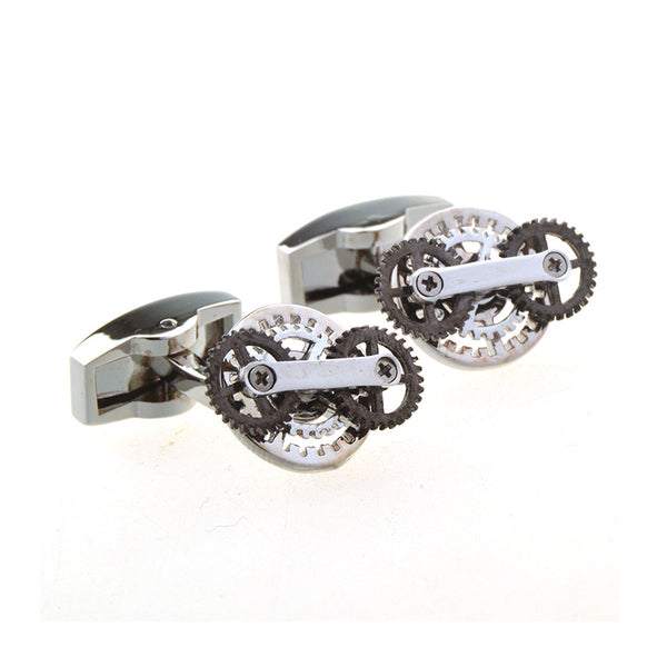 Sports Technology Plain Colour Metal Cufflinks