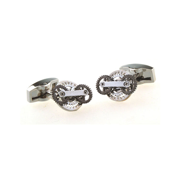 Sports Technology Plain Colour Metal Cufflinks