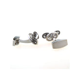 Sports Technology Plain Colour Metal Cufflinks