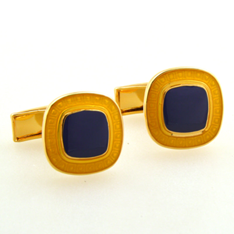 Enamel Dropping Glue Cufflinks