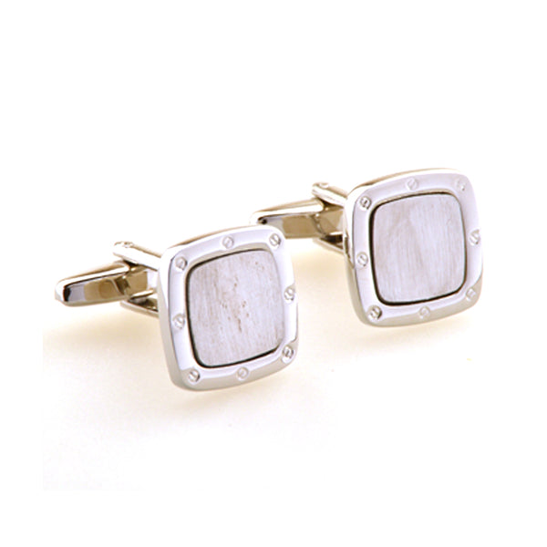 Plain Colour Metal Cufflinks