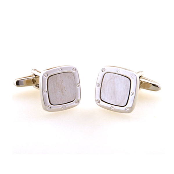 Plain Colour Metal Cufflinks