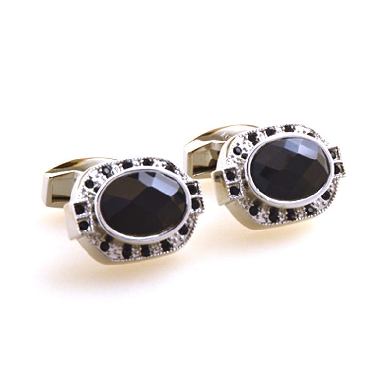 Crystal Zircon Cufflinks