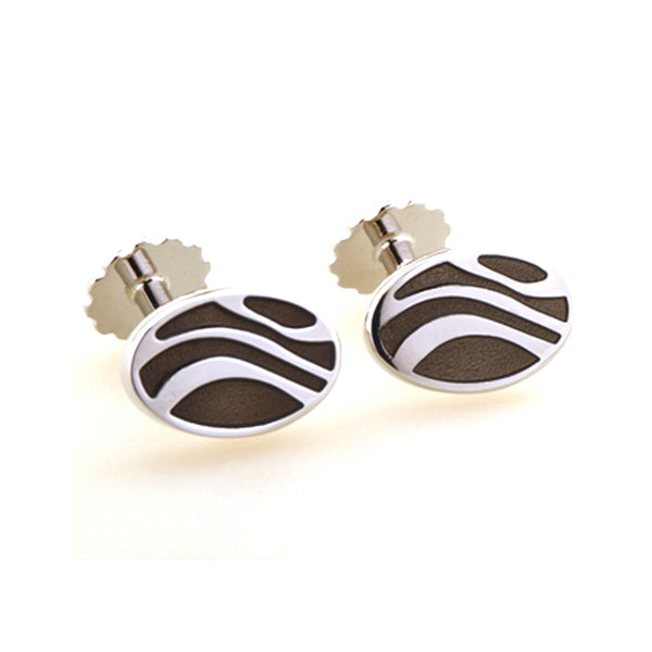 Enamel Dropping Glue Cufflinks