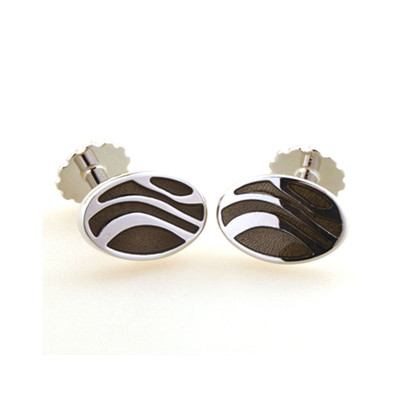 Enamel Dropping Glue Cufflinks