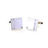 Crystal Zircon Cufflinks