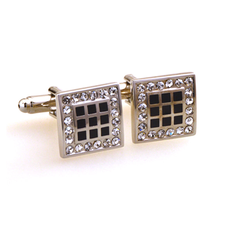 Crystal Zircon Cufflinks