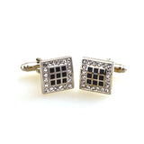Crystal Zircon Cufflinks