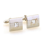 Crystal Zircon Cufflinks