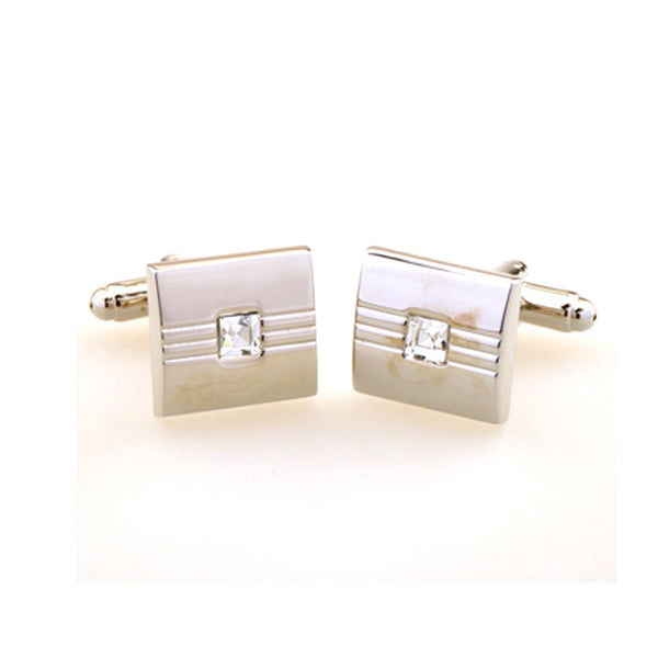Crystal Zircon Cufflinks