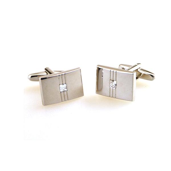Crystal Zircon Cufflinks