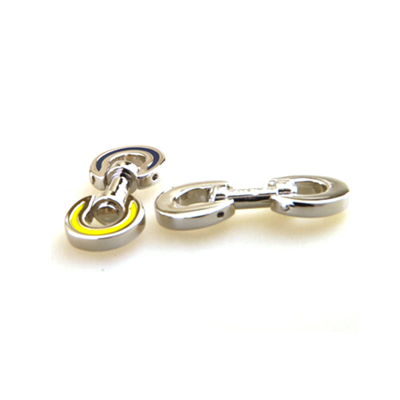 Enamel Dropping Glue Cufflinks