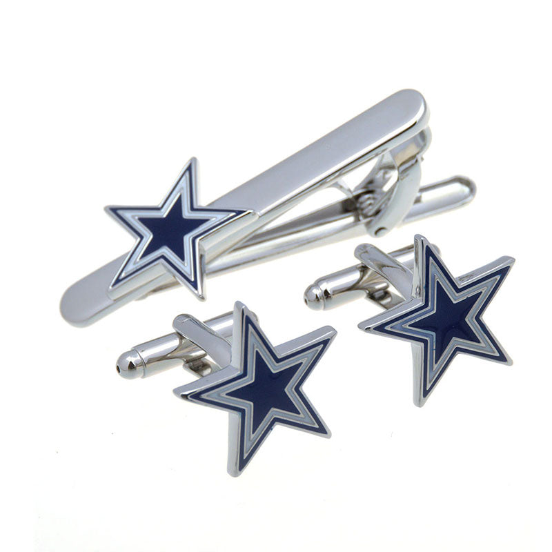 National Flag Music Enamel Dropping Glue Cufflinks And Collar Set