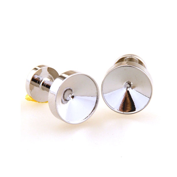Plain Colour Metal Cufflinks