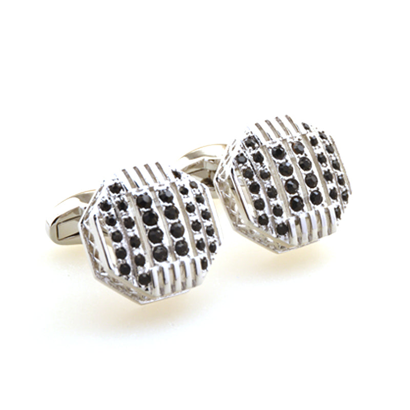 Crystal Zircon Cufflinks