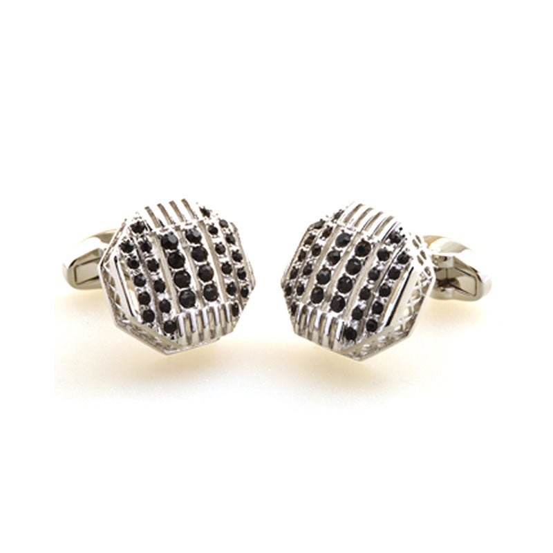 Crystal Zircon Cufflinks