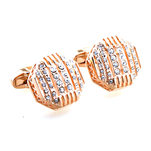 Crystal Zircon Cufflinks