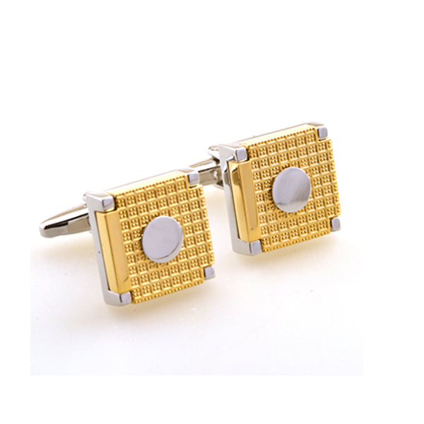 Plain Colour Metal Cufflinks
