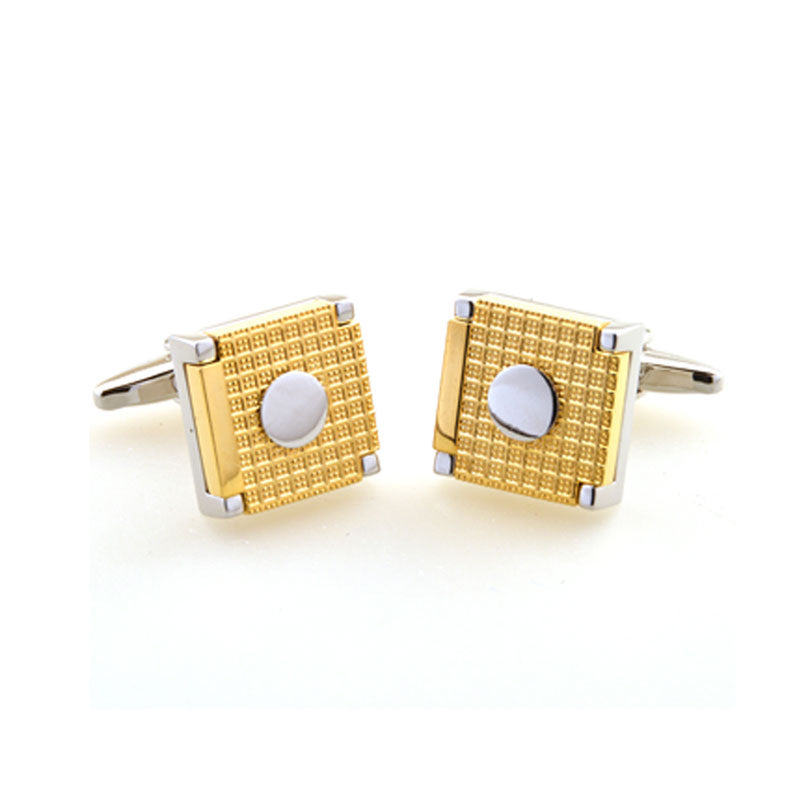 Plain Colour Metal Cufflinks