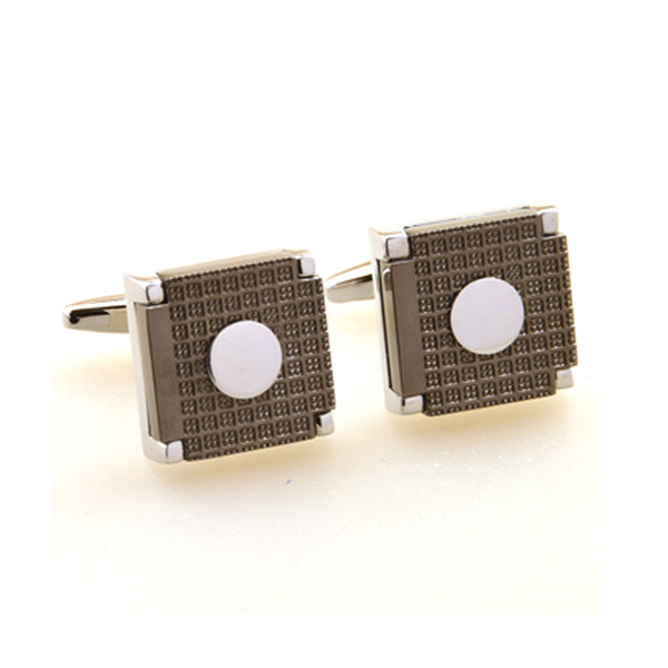 Plain Colour Metal Cufflinks