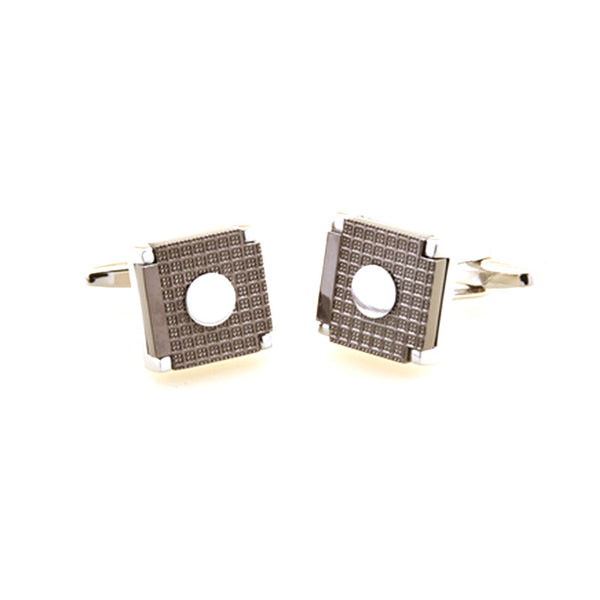 Plain Colour Metal Cufflinks