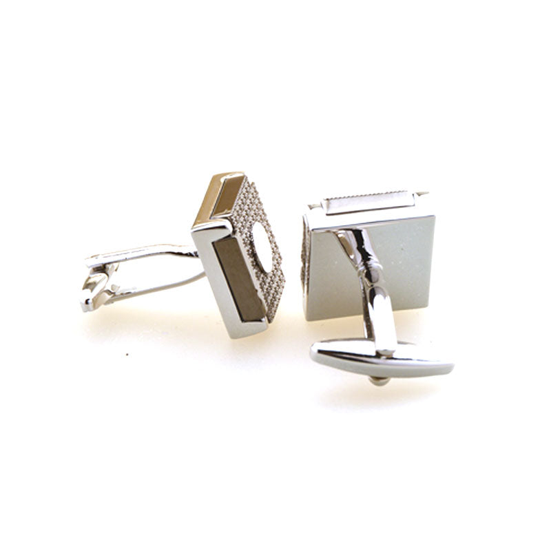 Plain Colour Metal Cufflinks