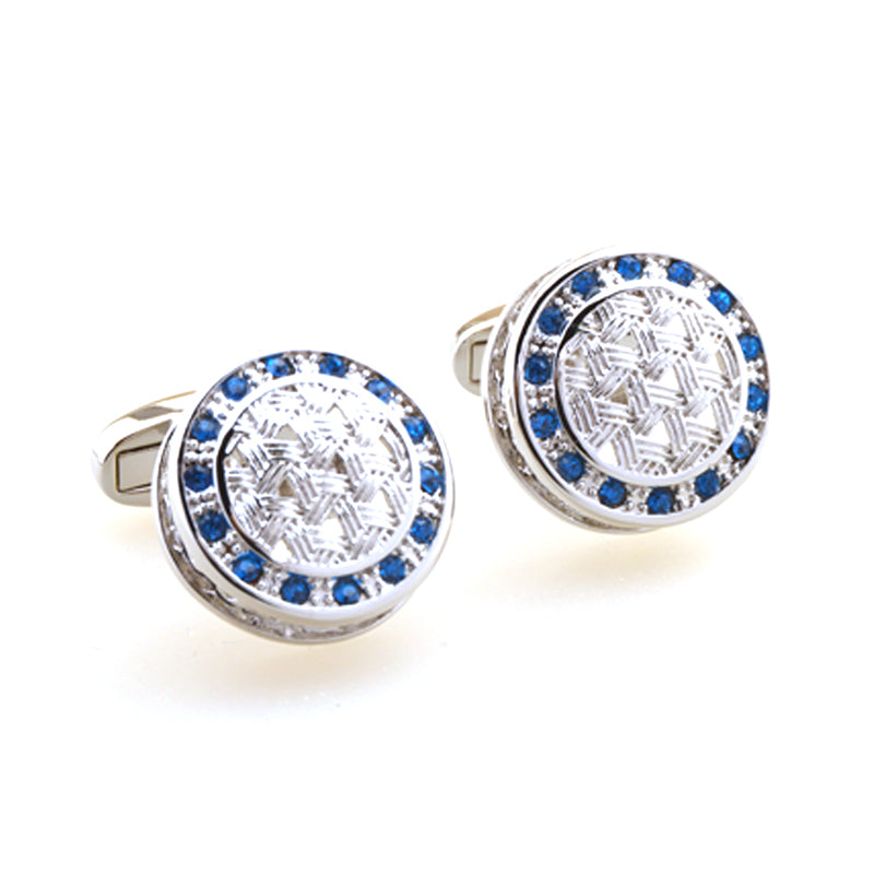 Crystal Zircon Cufflinks
