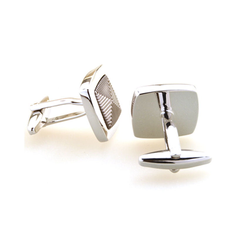 Plain Colour Metal Cufflinks