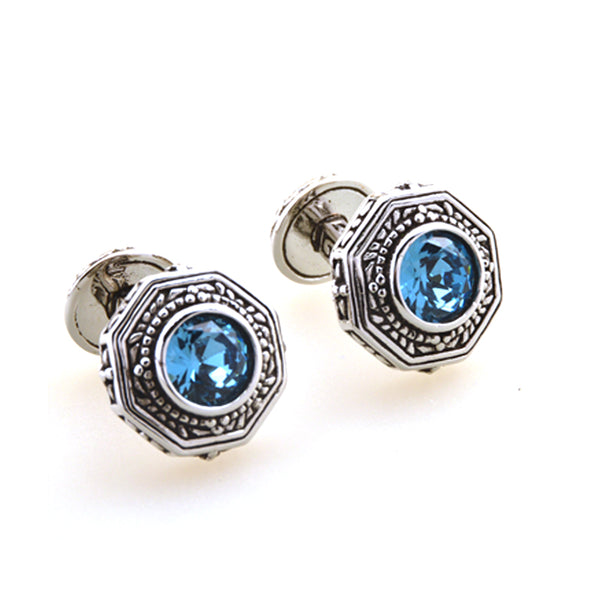 Crystal Zircon Cufflinks